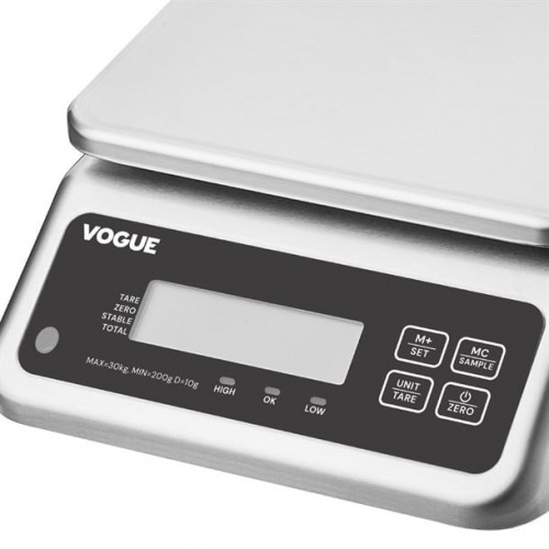 Vogue Waterproof Electric Scales 30kg