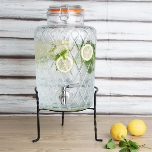 Olympia Geo Glass Clip-Top Drinks...
