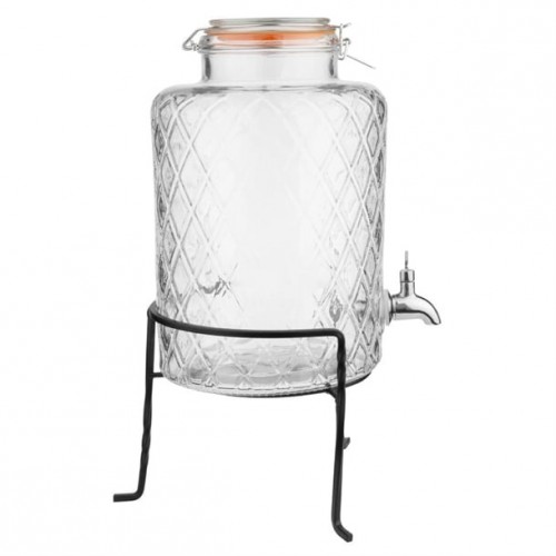 Olympia Geo Glass Clip-Top Drinks...