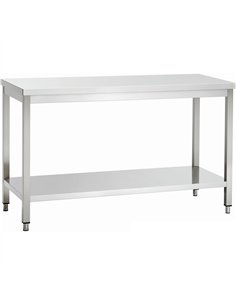 Professional Stainless Steel Work Table with Bottom Shelf 600x700x850mm | Stalwart DA-VT67SL
