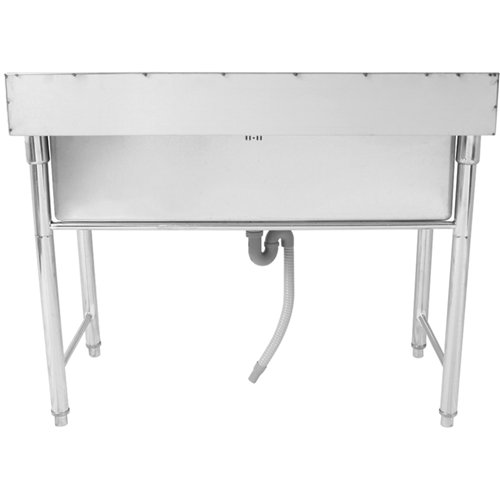 Commercial Stainless Steel Pot Wash Sink with Single Bowl and Splashback 1000x700x850mm | Stalwart DA-QNH614