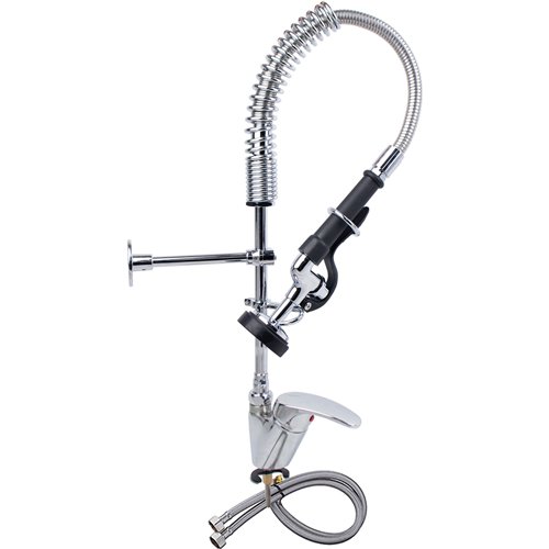Mini Single Hole Deck Mount Dual Temperature High-Pressure Pre-Rinse Faucet Chrome Plated Brass | Stalwart DA-6801A