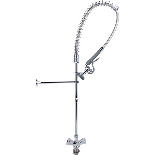 Standard Pre Rinser with Compression Cartridge and Rotary Handle Chrome Plated Brass | Stalwart DA-6902A