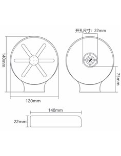 Non-Rotating Glass Rinser Stainless Steel 140mm | Stalwart DA-B1316 2