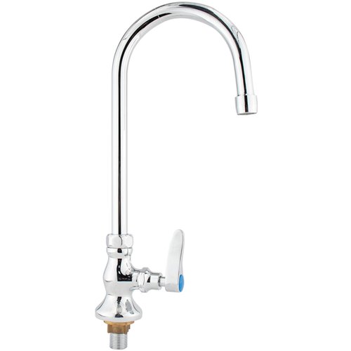 Commercial Single Hole Deck Mount Faucet with 6&quot Swivel Gooseneck Chrome Plated Brass | Stalwart DA-GD3603