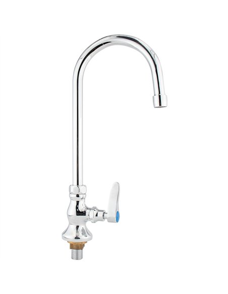 Commercial Single Hole Deck Mount Faucet with 6&quot Swivel Gooseneck Chrome Plated Brass | Stalwart DA-GD3603