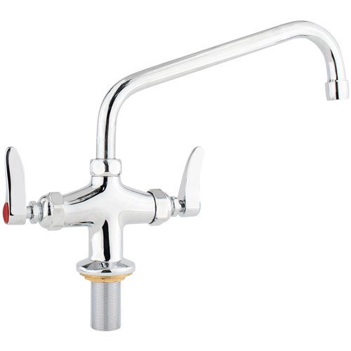 Commercial Single Hole Deck Mount Faucet with 10&quot Swing Nozzle Chrome Plated Brass | Stalwart DA-GD3610