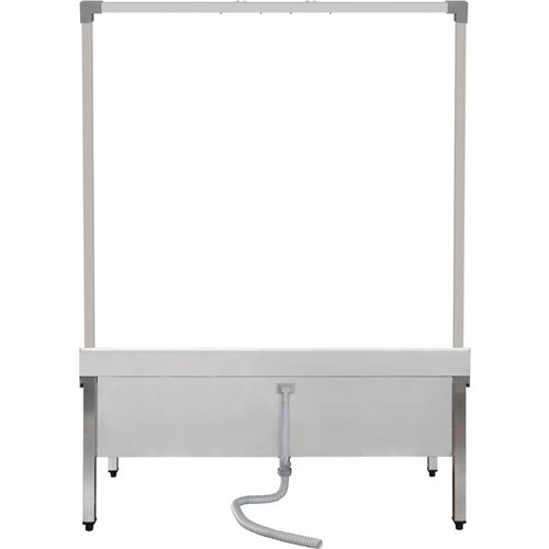 Commercial Stainless Steel Mop Sink with High Rack &amp 2-in-1 Mop Holder 1200x600x550mm | Stalwart DA-SMSJYHR12060