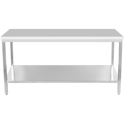 Professional Work Table Stainless Steel Undershelf 2000x600x900mm | Stalwart DA-SWT60200