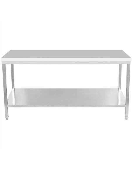 Professional Work Table Stainless Steel Undershelf 2000x600x900mm | Stalwart DA-SWT60200