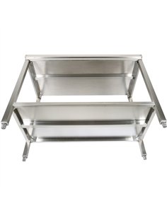 Professional Stainless Steel Work Table with Undershelf & 5cm Upstand 2000x700x950mm | Stalwart DA-SWT70200B 2