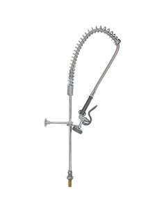Desk Mount Mixing Faucet with 20&quot Riser &amp 37&quot Flexible Hose Chrome Plated Brass | Stalwart DA-EQ2812A