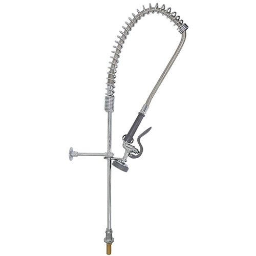 Desk Mount Mixing Faucet with 20&quot Riser &amp 37&quot Flexible Hose Chrome Plated Brass | Stalwart DA-EQ2812A