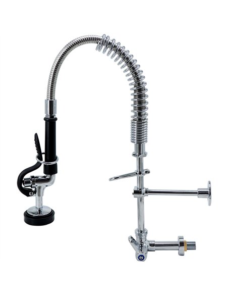 8&quot Desk Mount Mixing Faucet with 8&quot Riser &amp 18&quot Flexible Hose Chrome Plated Brass | Stalwart DA-EQ7810A