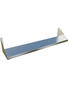 Commercial Wall Shelf Stainless Steel 1200x300x200mm | Stalwart DA-WS1400300