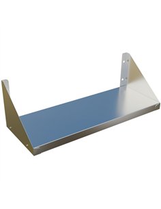 Commercial Wall Shelf Stainless Steel 800x300x200mm | Stalwart DA-WS800300