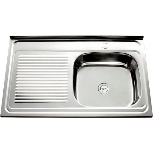 Stainless Steel Sink Single Bowl with Left Drainer 800x500x150mm | Stalwart DA-YNG216