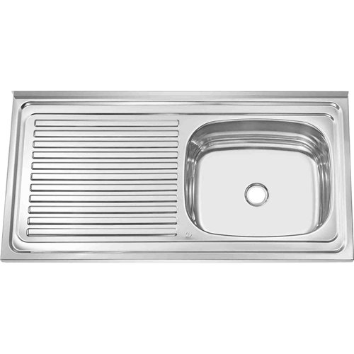 Stainless Steel Sink Single Bowl with Right Drainer 1000x500x150mm | Stalwart DA-YNG218