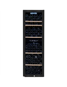 Commercial Dual Zone Wine Cooler 242 Litres 126 Bottles Glass Door 5 Shelves 490x575x1546mm| Stalwart DA-ZSB252
