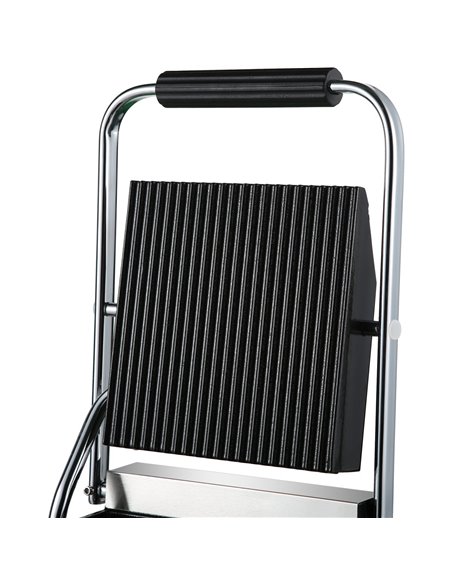 Heavy Duty Panini Contact grill Ribbed 1.8kW | Stalwart DA-HEG811