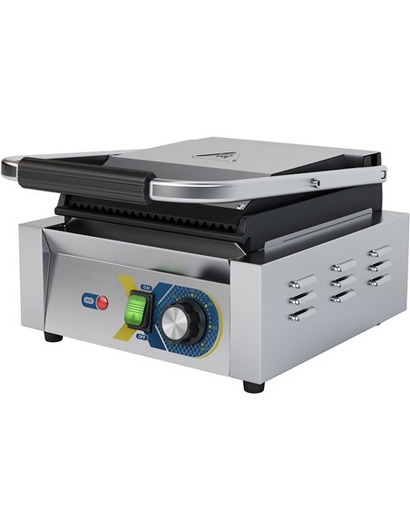 Heavy Duty Panini Contact grill Single Ribbed/Smooth | DA-EGD10B