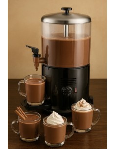 Commercial Hot Chocolate Dispenser / Drink Warmer 6 litres Dual Thermostat Black | Stalwart DA-Q7006BLACK 2