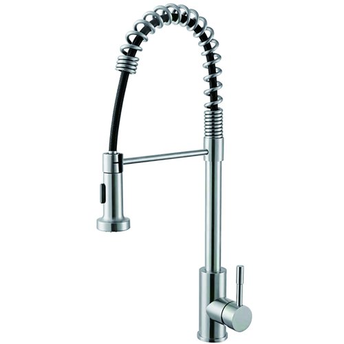 Commercial Sink Mixer Tap Spring Flexible Spout with Pull Down Spray Stainless Steel 460mm Height | Stalwart DA-3047108