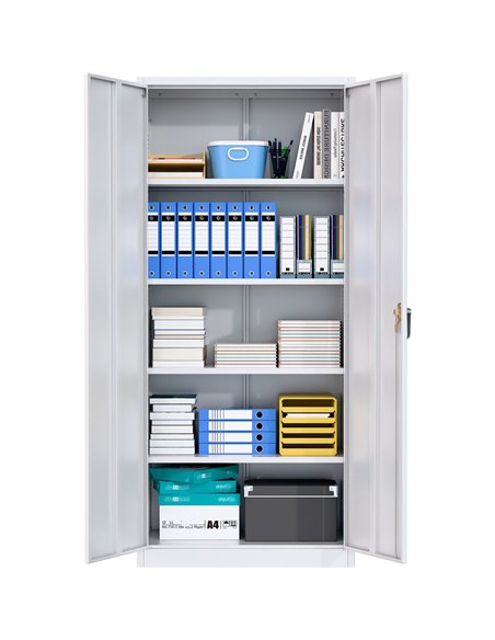 Commercial Stainless Steel Storage Cabinet 4 Shelves 900x400x1850mm | Stalwart DA-W18