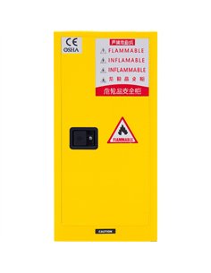 12 Gallon / 45 Litre Flammable Safety COSHH Cabinet 590x460x890mm | Stalwart DA-BY12