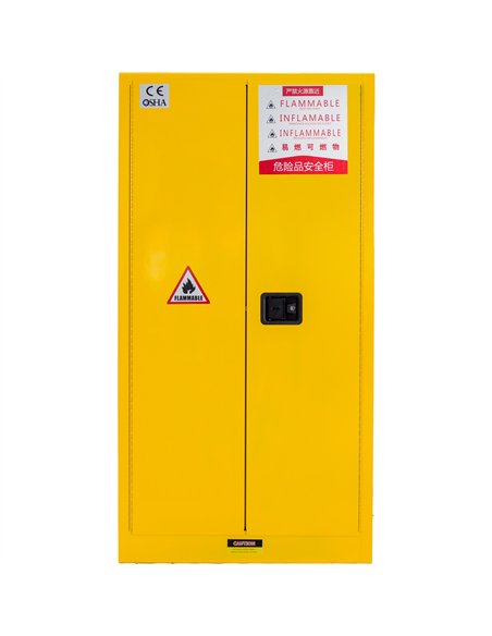 60 Gallon / 170 Litre Flammable Safety COSHH Cabinet 860x860x1650mm | Stalwart DA-BY60