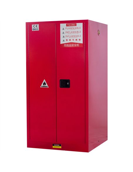 60 Gallon / 170 Litre Flammable Safety COSHH Cabinet 860x860x1650mm | Stalwart DA-BR60