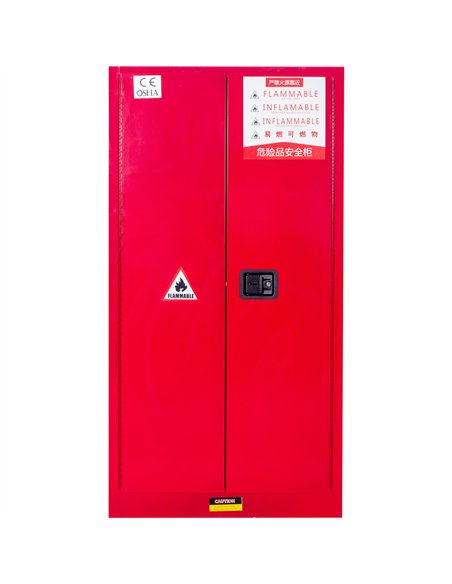 60 Gallon / 170 Litre Flammable Safety COSHH Cabinet 860x860x1650mm | Stalwart DA-BR60