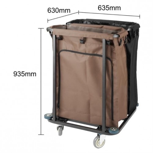 Jantex 2 Compartment Linen Trolley...