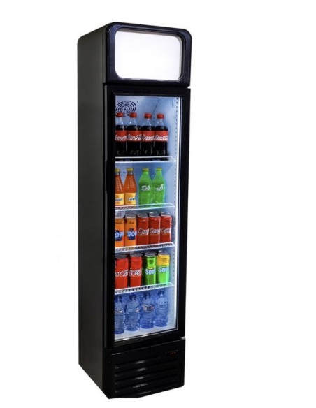 135L Glass Door Commercial Display Fridge – SC135BG Upright Cooler for Drinks & Food