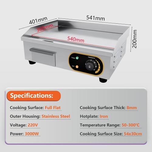 Commercial Griddle Smooth...