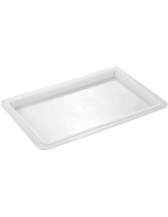 White Polyethylene (PE) Lid for Storage Boxes GZFH208 / GZFH210 660x460x35mm | Stalwart DA-GZFH304