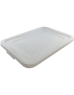 White Polypropylene (PP) Lid for Storage Box 543x386x36mm | Stalwart DA-GZFH506