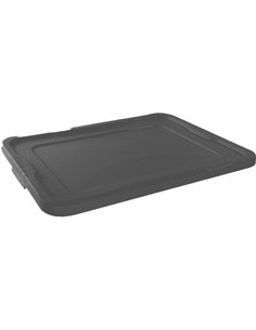 Grey Polypropylene (PP) Lid for Storage Box 636x427x37mm | Stalwart DA-GZFH508