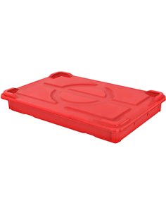 Pizza Dough Box 10.9L Red Polypropylene (PP) 570x384x74mm | Stalwart DA-GZFH610