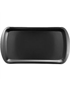 Fast Food Tray Black Polypropylene (PP) 354x185x25mm | Stalwart DA-GZFH702