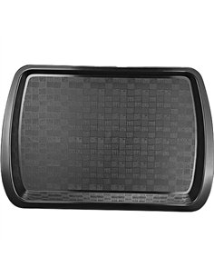 Fast Food Tray Black Polypropylene (PP) 439x301x32mm | Stalwart DA-GZFH708