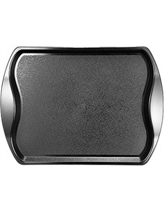 Fast Food Tray Black Polypropylene (PP) 368x276x17mm | Stalwart DA-GZFH712
