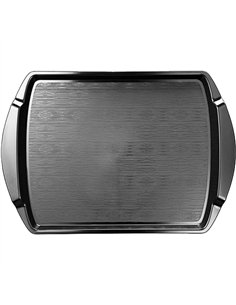 Fast Food Tray Black Polypropylene (PP) 435x303x27mm | Stalwart DA-GZFH716