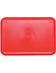 Fast Food Tray Red ABS Plastic 212x146x15mm | Stalwart DA-GZFH720