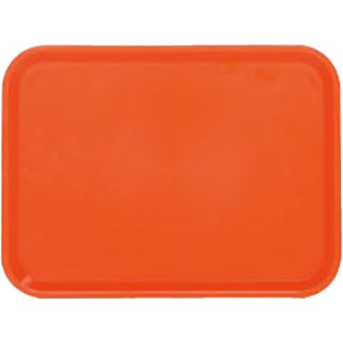 Fast Food Tray Orange ABS Plastic 267x200x16mm | Stalwart DA-GZFH726