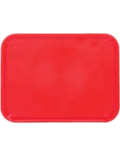Fast Food Tray Red ABS Plastic 267x200x16mm | Stalwart DA-GZFH728