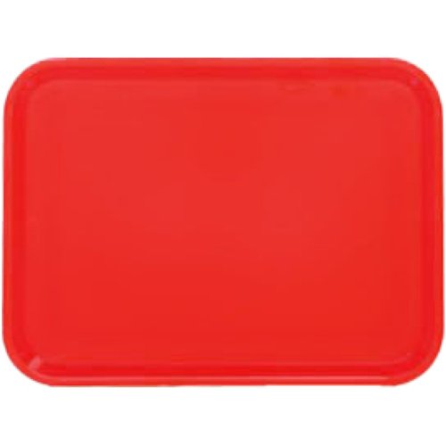 Fast Food Tray Red ABS Plastic 400x285x19mm | Stalwart DA-GZFH729