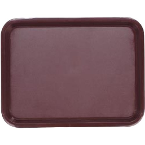 Fast Food Tray Brown ABS Plastic 400x285x19mm | Stalwart DA-GZFH733