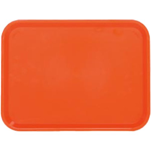 Fast Food Tray Orange ABS Plastic 425x310x19mm | Stalwart DA-GZFH737