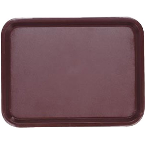Fast Food Tray Brown ABS Plastic 425x310x19mm | Stalwart DA-GZFH738
